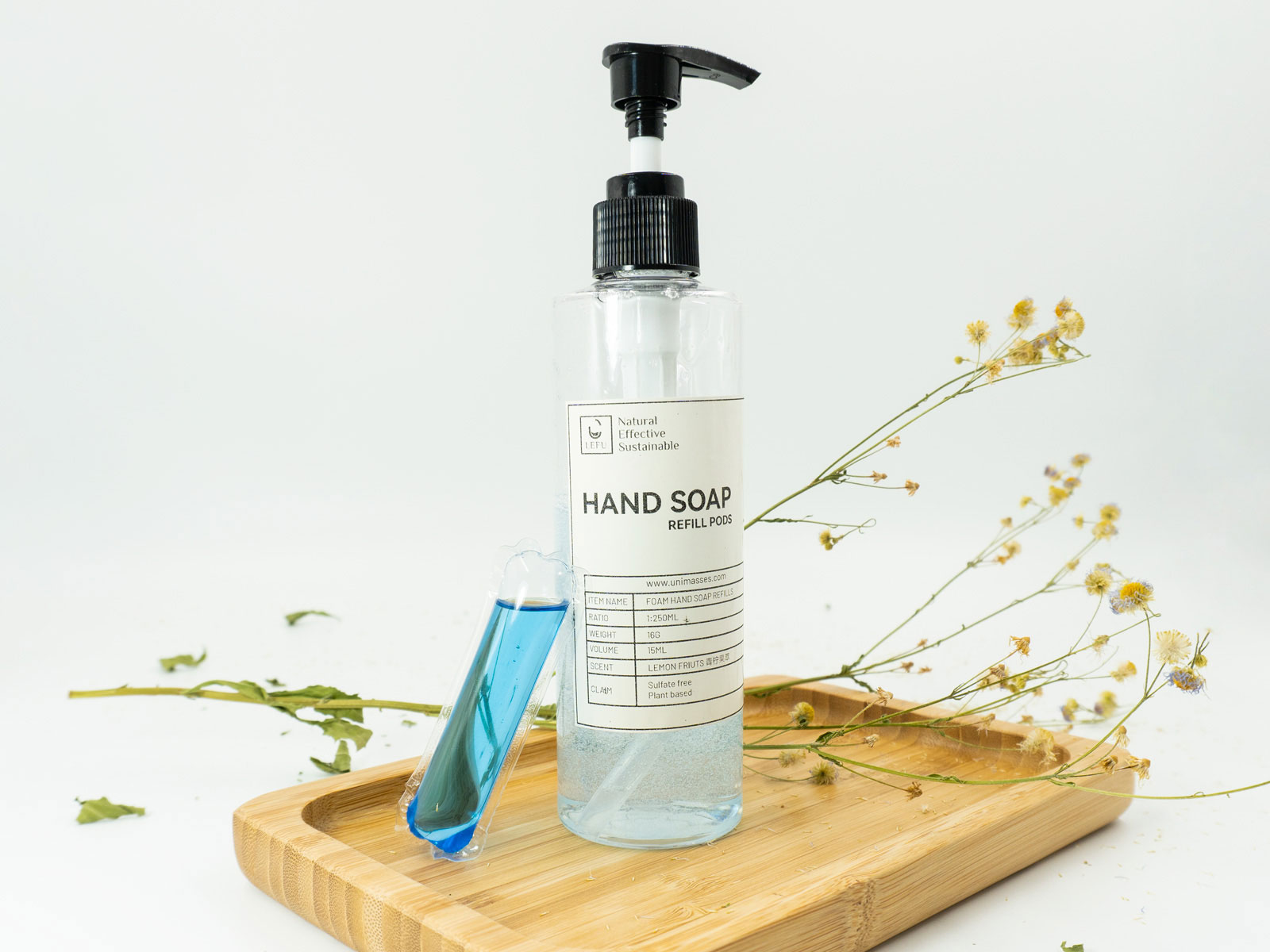 Refill gel hand soap pods standard formula