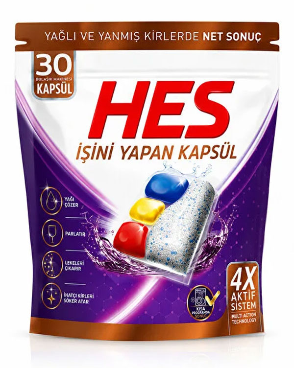 HES powder-liquid dishwasher capsules developed for the Türkiye project
